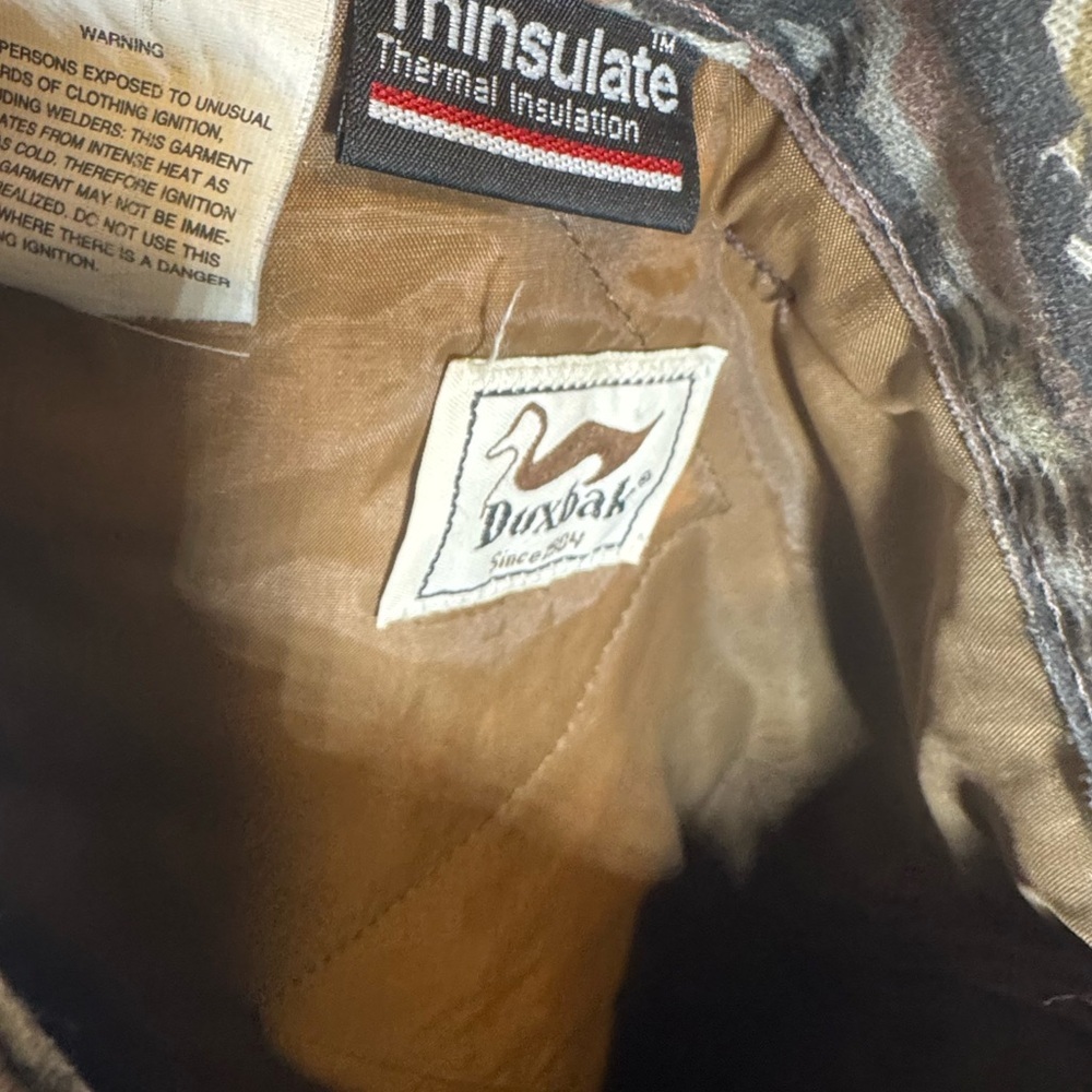 Vintage Duxbak Thinsulate Realtree Camo Winter Hunting Pants Mens 36x32 - Picture 6 of 9